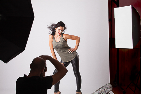 Stagiaire photographe en formation